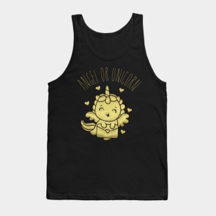 Angel Unicorn Gold Tank Top